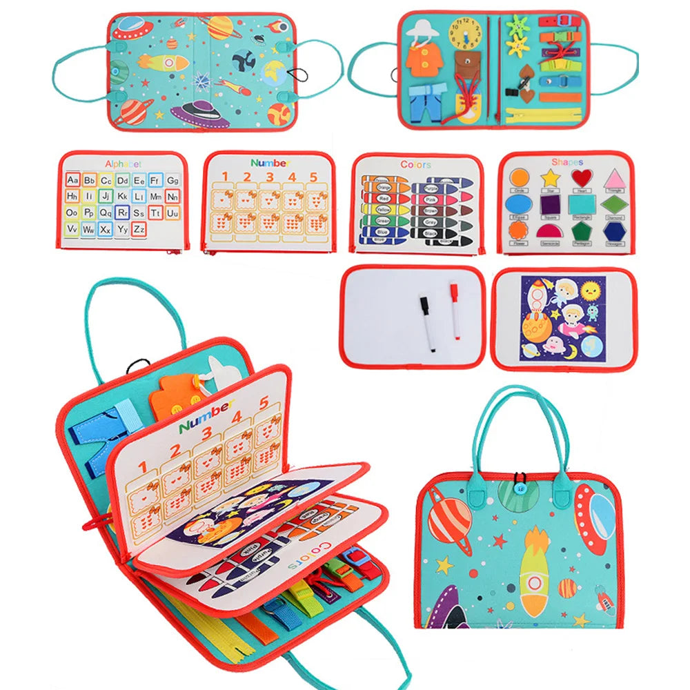 Montessori Busy Board for Toddlers