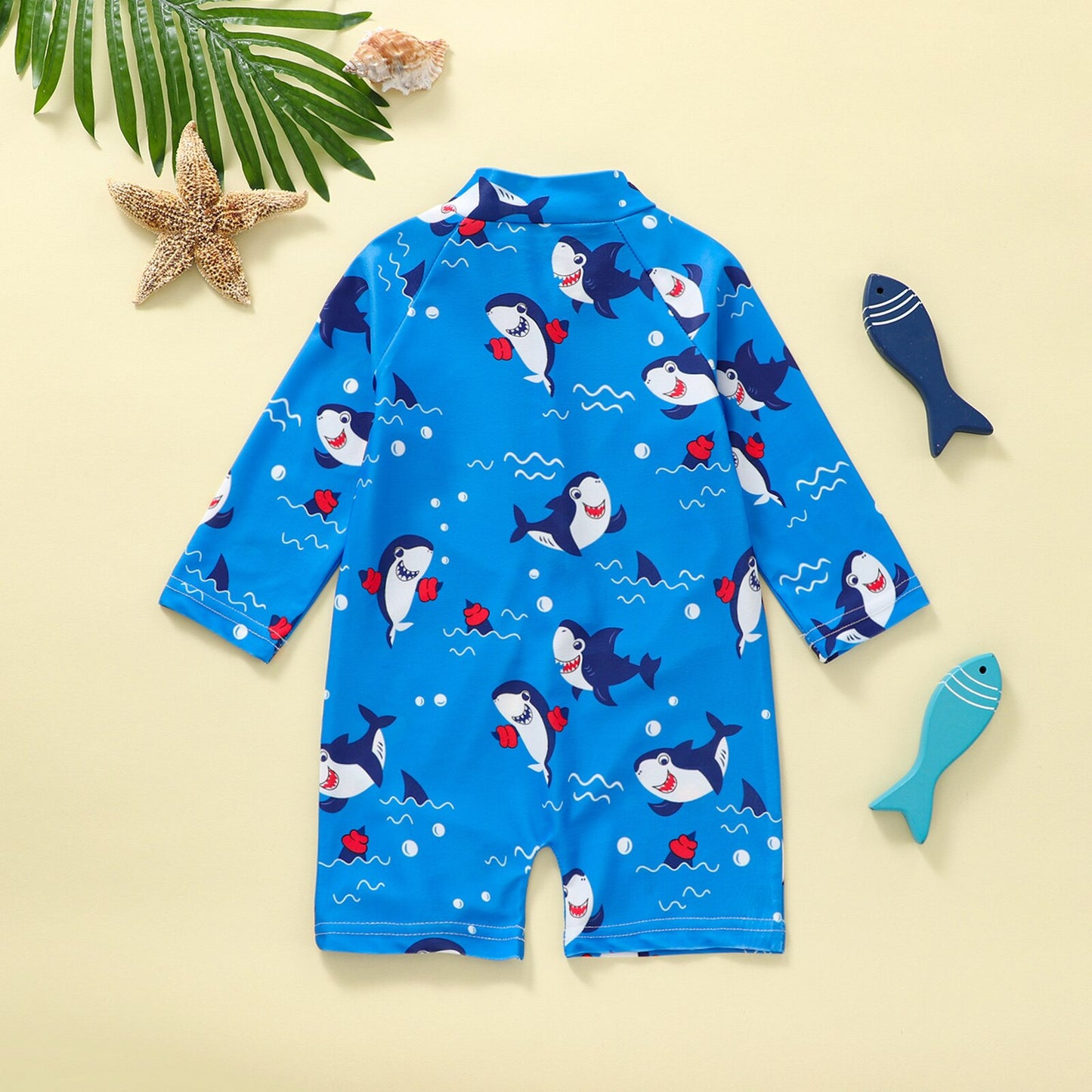 Cartoon Animal Zipper Swimsuit