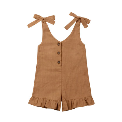 Girls Ruffle Summer Romper