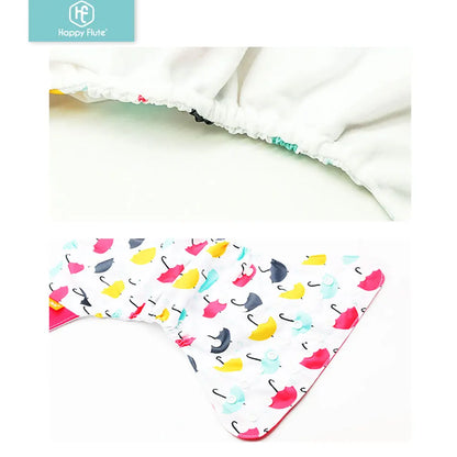 Happyflute 4Pcs/Set Eco-Friendly Reusable Cloth Nappies