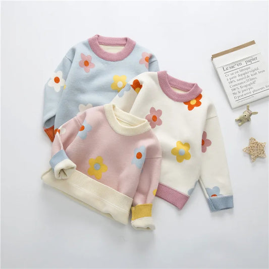 Flower Power Knit Sweater