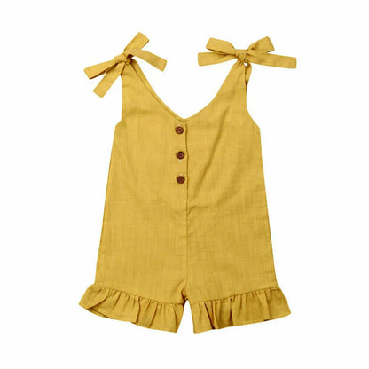Girls Ruffle Summer Romper