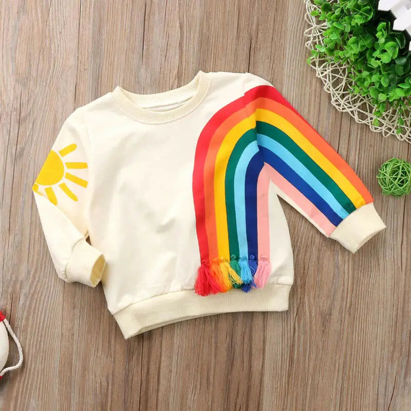 Retro Rainbow Sweatshirt kids