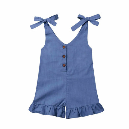 Girls Ruffle Summer Romper