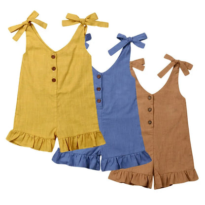 Girls Ruffle Summer Romper