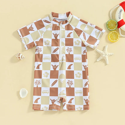 0-24 Toddler Zip Up Swimsuit