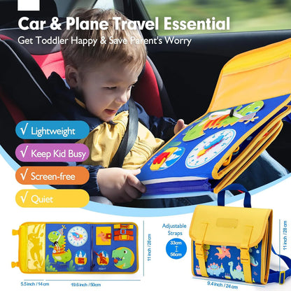 Toddler Sensory and Educational Busy Board Backpack