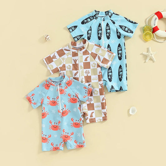 0-24 Toddler Zip Up Swimsuit