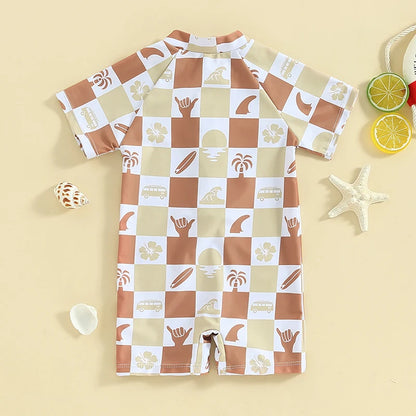 0-24 Toddler Zip Up Swimsuit