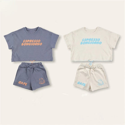 2Pcs Spring T shirts + Shorts