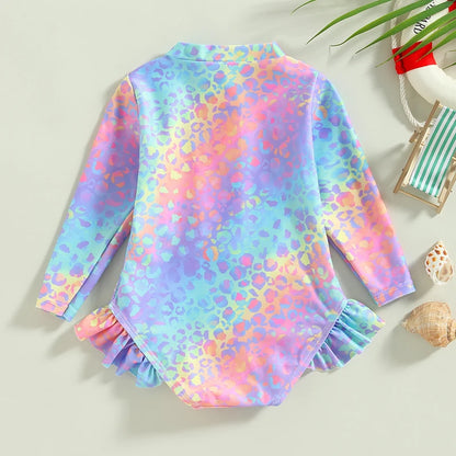 Ruffle Fish Scale Swimsuit