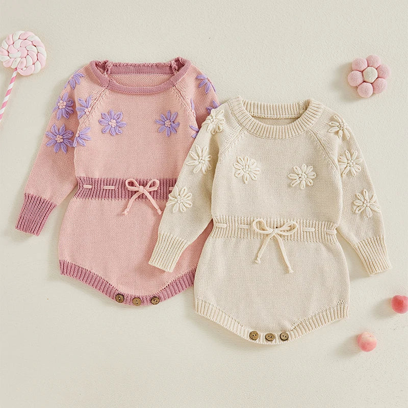 Floral Knit Style Romper