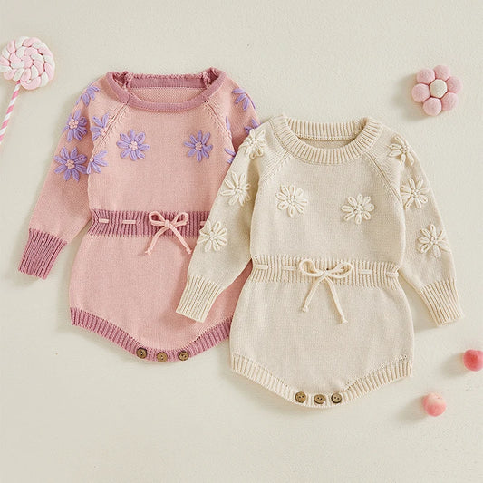 Floral Knit Style Romper