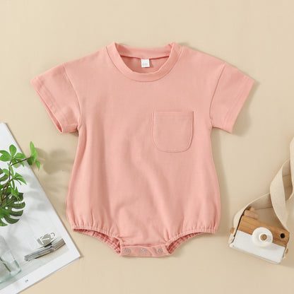 Casual Short Sleeve Romper