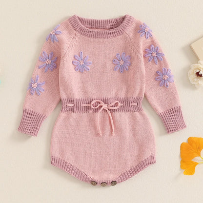Floral Knit Style Romper