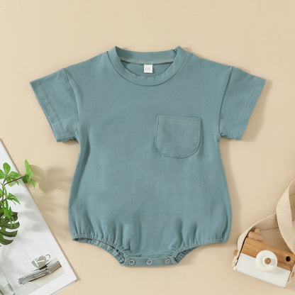 Casual Short Sleeve Romper