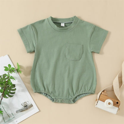 Casual Short Sleeve Romper