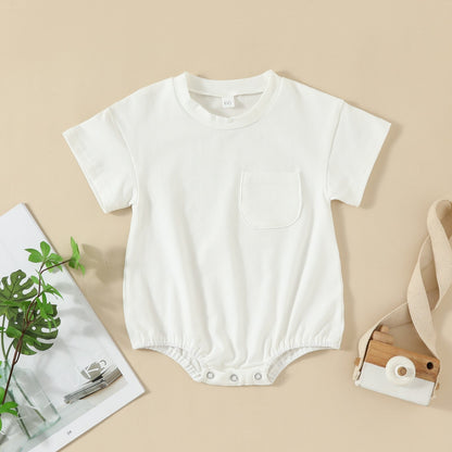 Casual Short Sleeve Romper