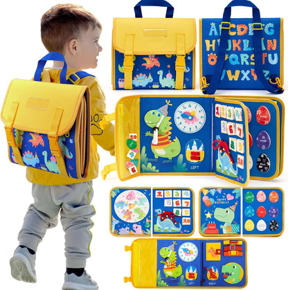 Toddler Sensory and Educational Busy Board Backpack