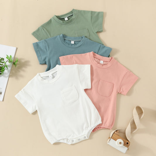 Casual Short Sleeve Romper