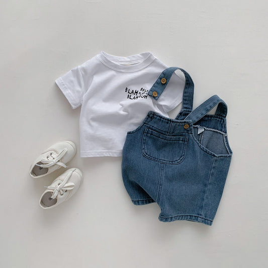 Baby Tee + Overall Pants
